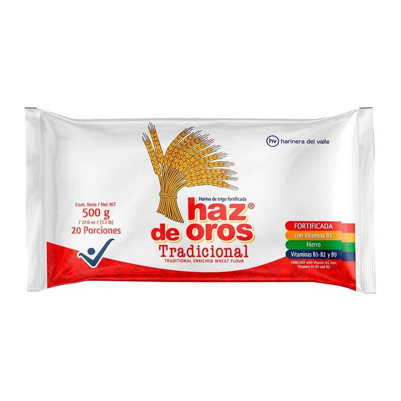 Harina de trigo x 500 gr Tradicional (Libra-Paca x25Lb)