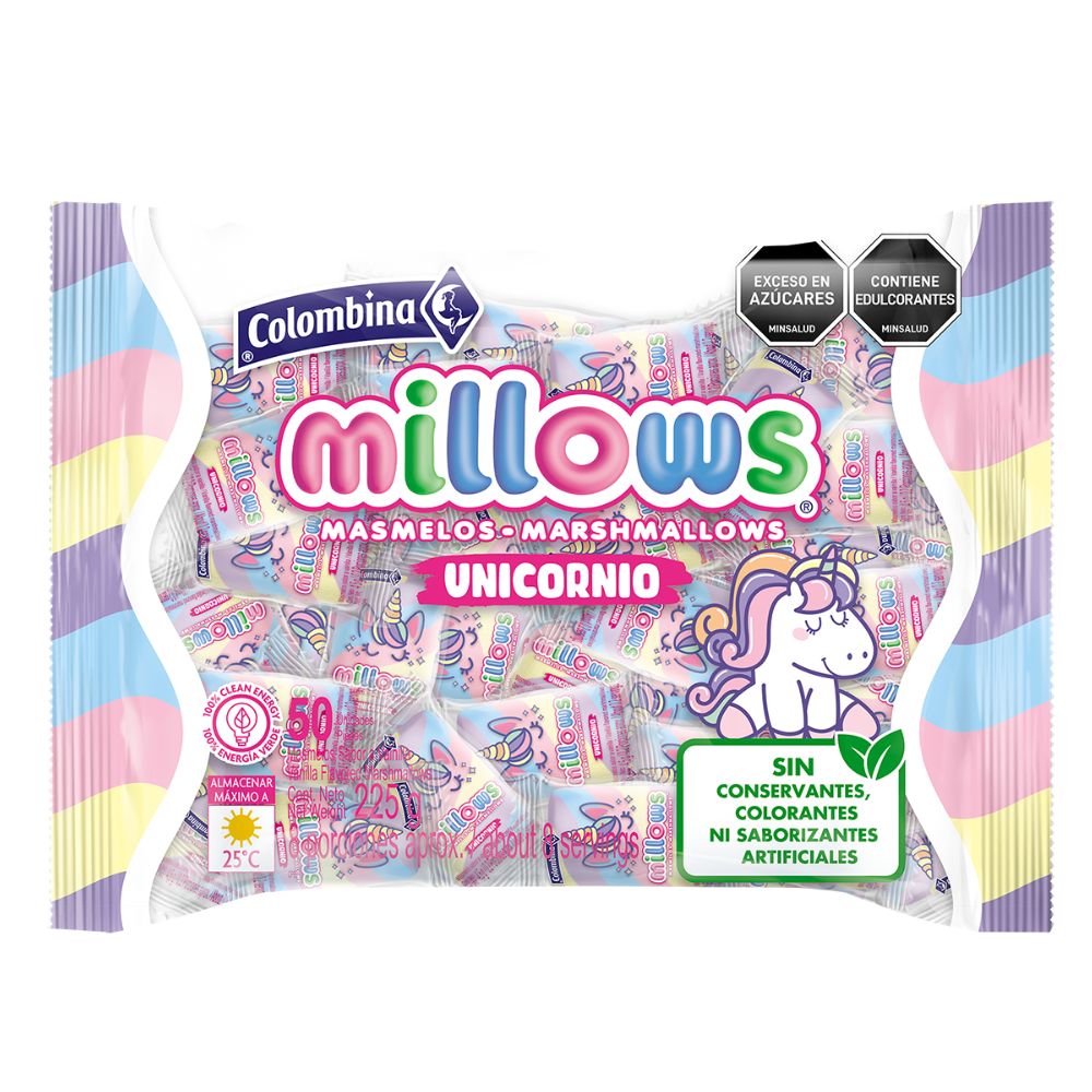 Masmelo Millows x 50 uni individual (unicornio)