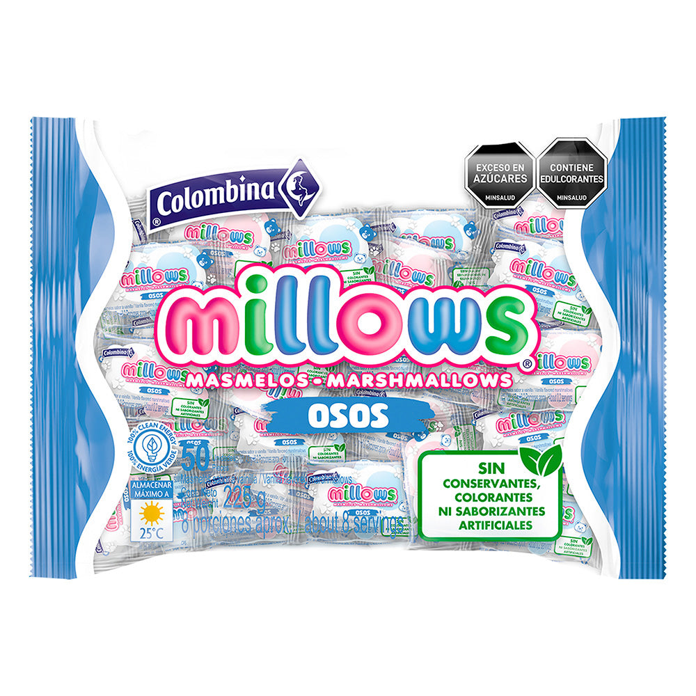 Masmelos millows x 50 und individuales (osos)
