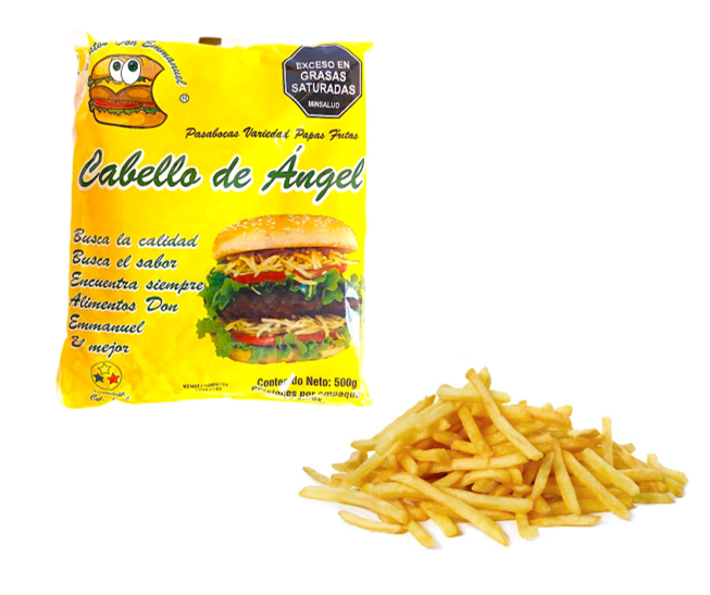 Papa cabello de ángel paq x 500 g