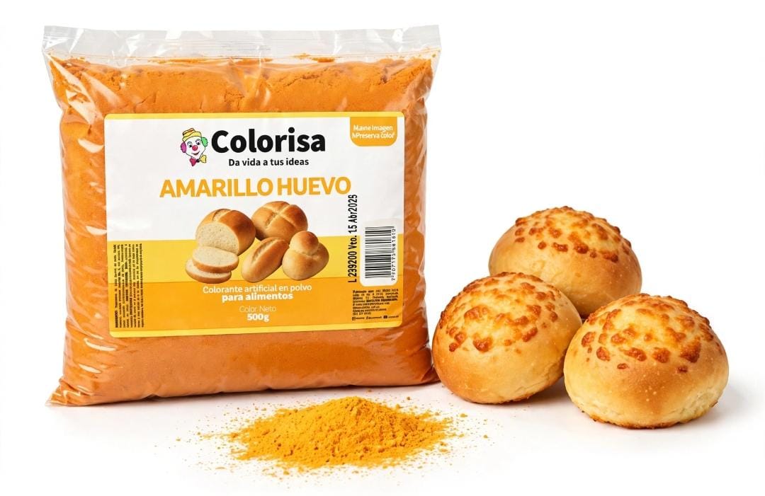 Color en polvo amarillo huevo 500 gr
