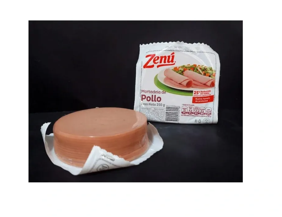 Mortadela de pollo Zenú paq x 250 gr -