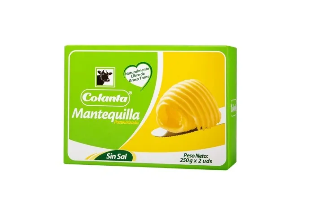 Mantequilla Colanta sin sal barra x 500 gr -