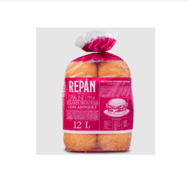 Pan para hambuguesa: Mogolla x 12 und -