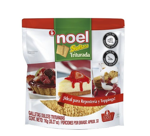 Galleta triturada para Cheesecake, malteadas, y postres Sultana 500g