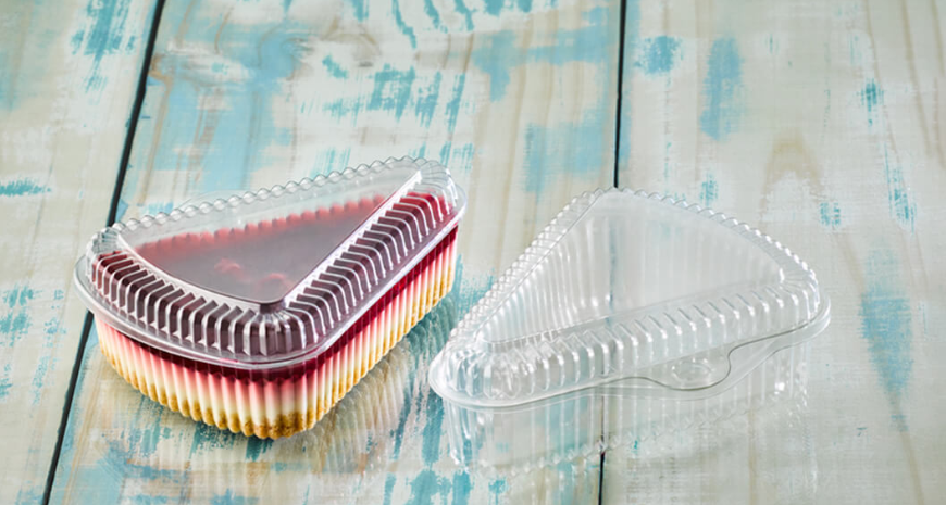 Contenedor plastico triangular paq x 5 und