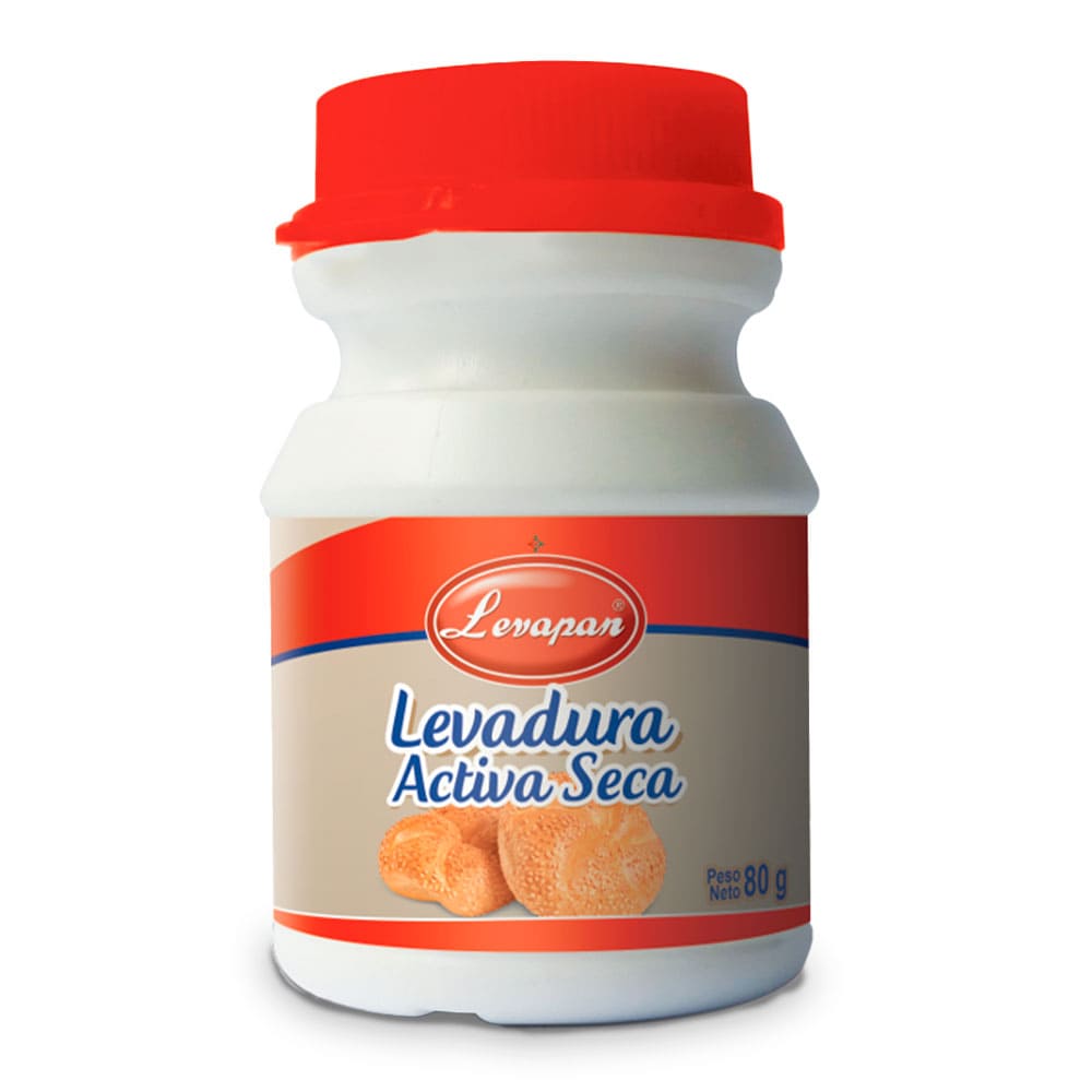 Levadura Activa seca Levapan frasco 80 gr,