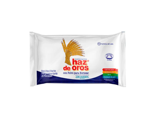 Harina de trigo Haz de Oros con polvo de hornear 500 gr