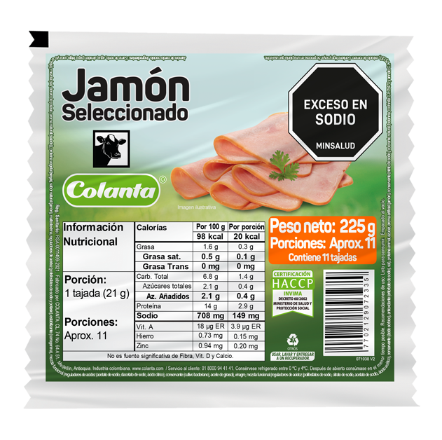 Jamon Colanta x 225 g