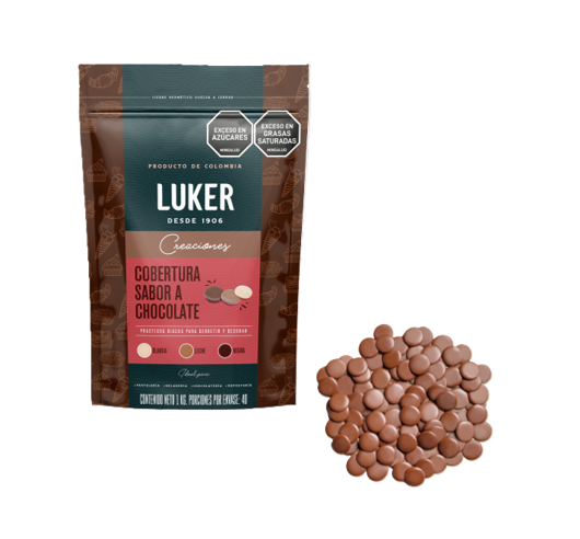 Cobertura Luker en monedas Dulce café