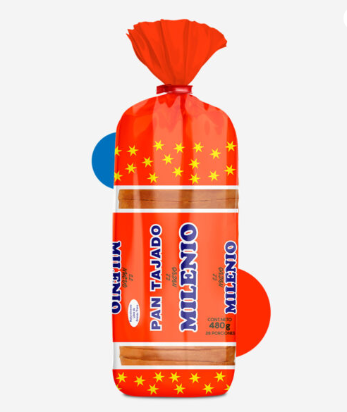 Pan tajado Milenio x 480 gr x 26 tajadas