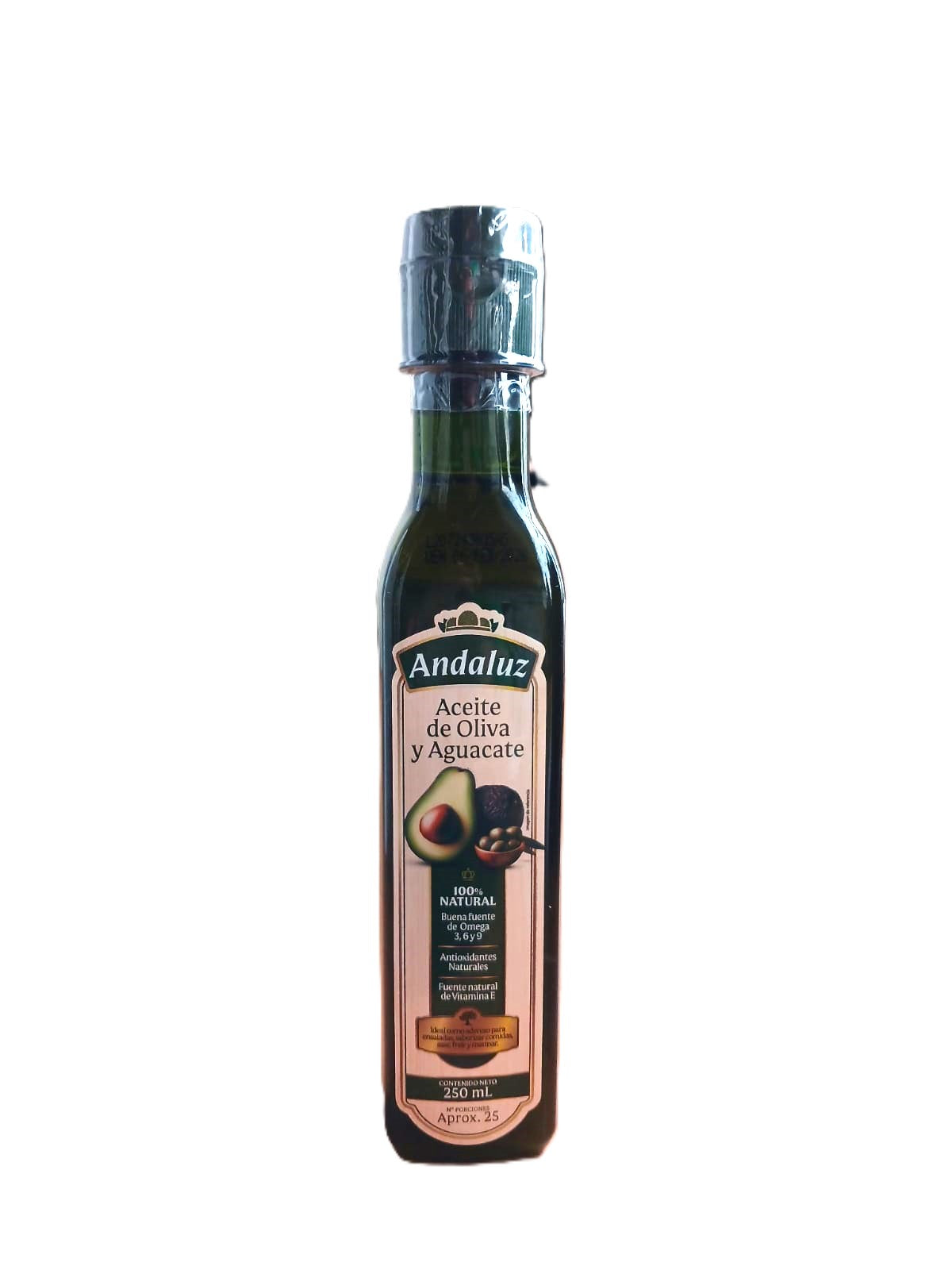 Aceite de oliva y aguacate extra virgen frasco x 250 ml