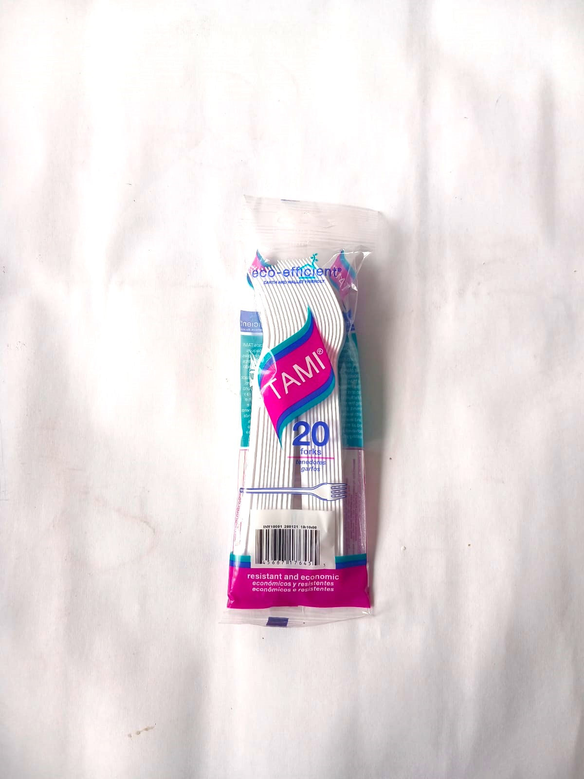 Tenedor Tami: paq x 20 und