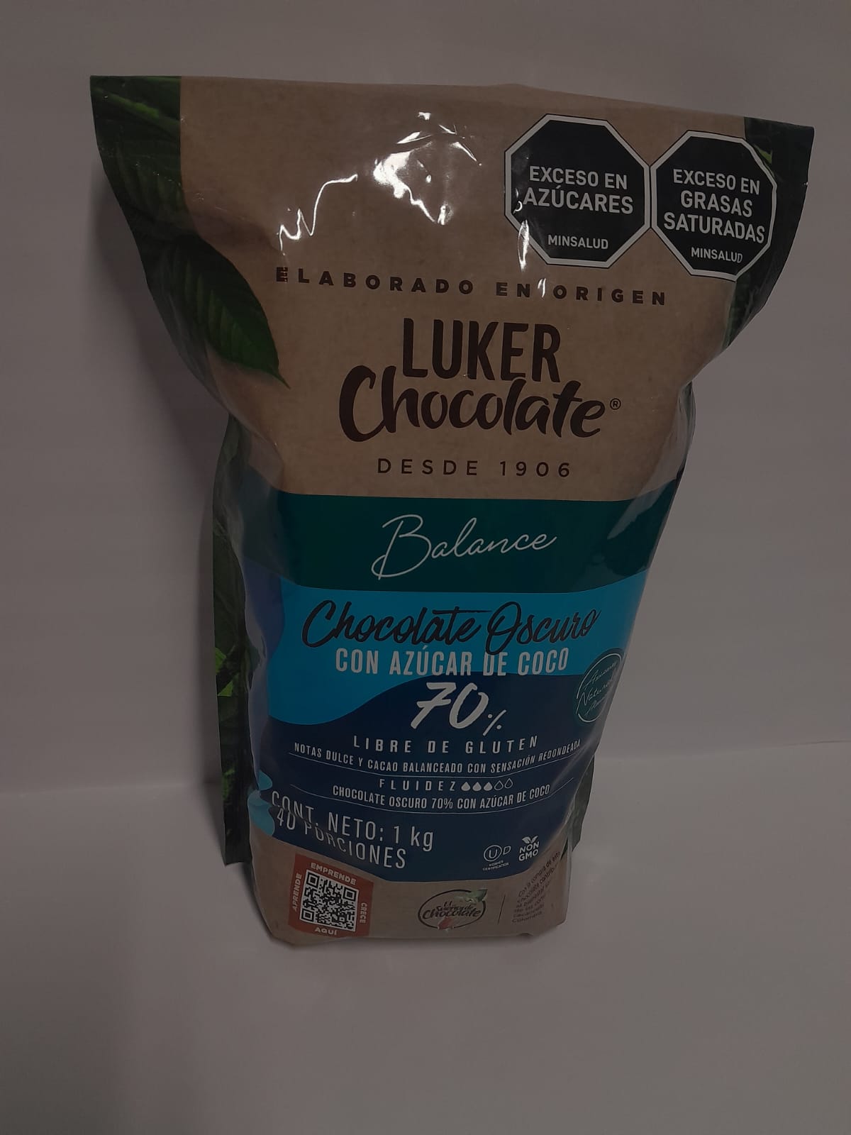 COBERTURA LUKER AZUCAR COCO 70%
