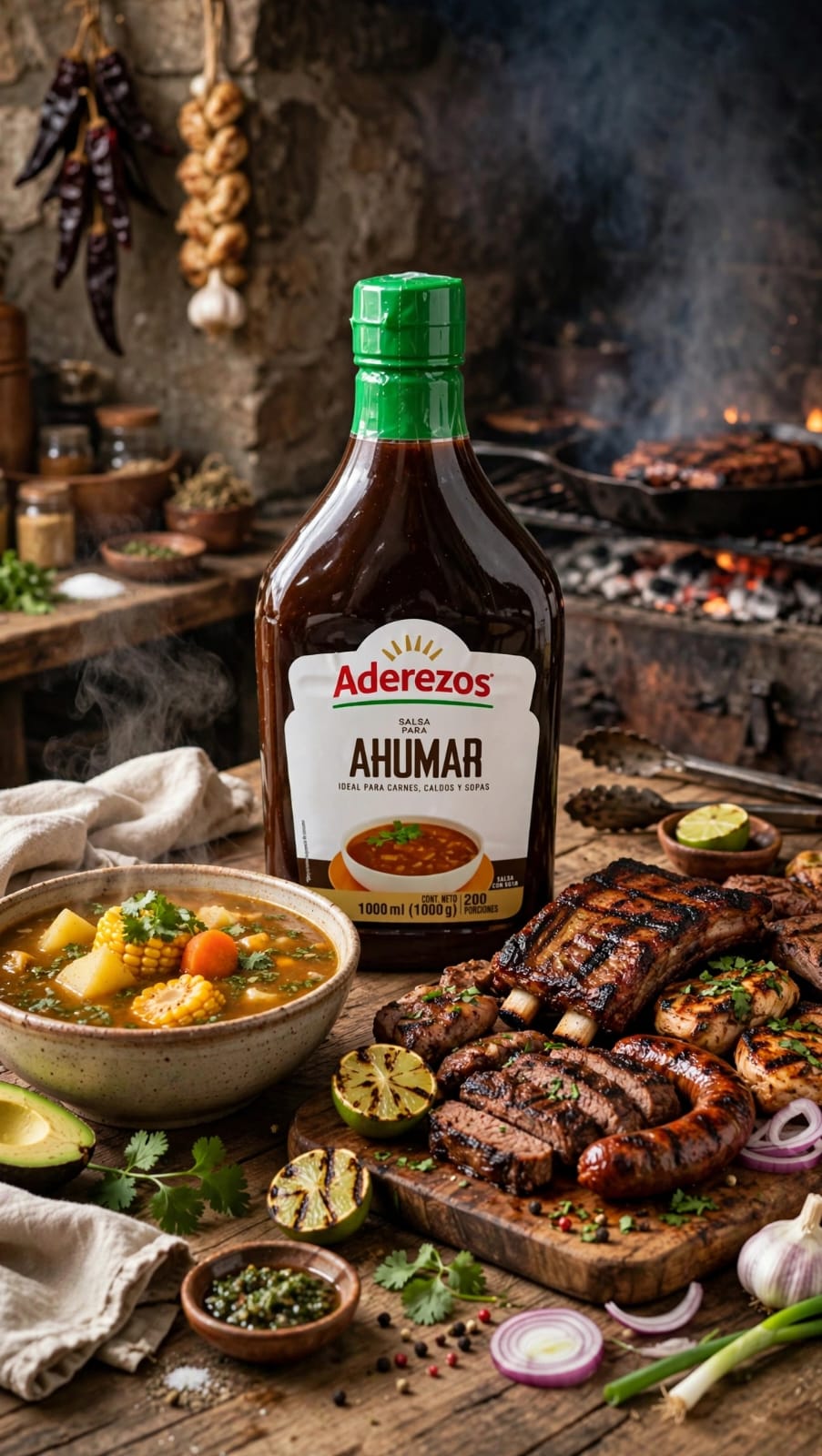 Salsa para ahumar aderezos x 1000gr