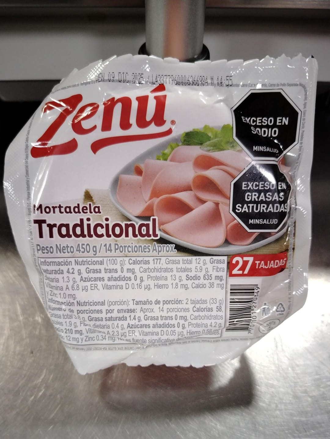 Mortadela tradicional Zenú (250gr y 450gr)