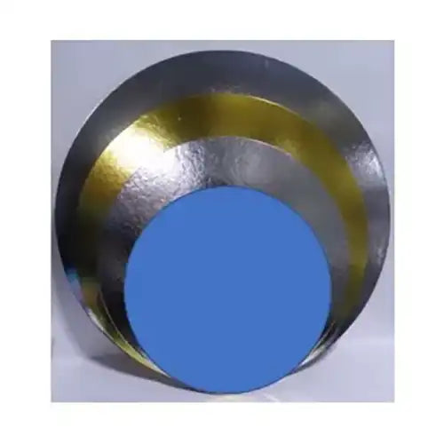 Disco dorado circular: 24 cm unidad