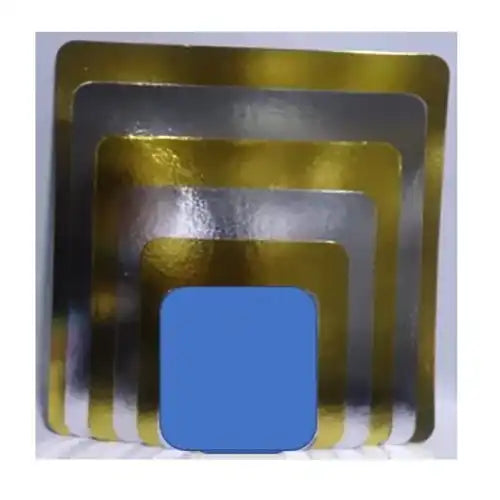 Disco dorado cuadrado und: 16x16 cm