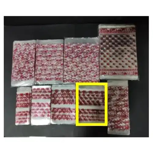 Bolsas de celofan para dulces (con estampado de corazón y transparentes)