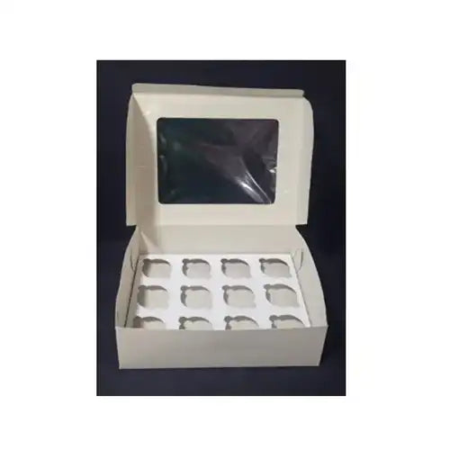 Cajas cartón con ventana para cupcake