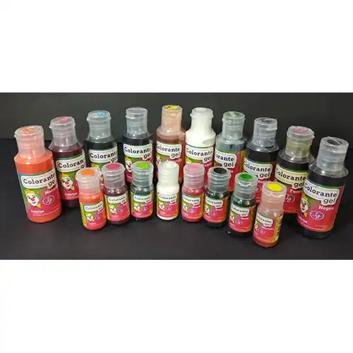 Colorante para alimentos En Gel: gotero x 13 ml caja x 12 und