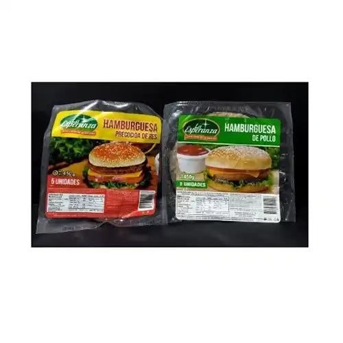 Hamburguesa La Esperanza paq x 5 und Pollo