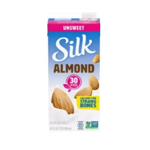 Leche Silk 946 ml Sin azúcar Almendra)
