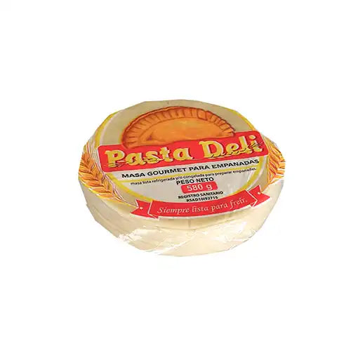 Masa lista para empanadas Pasta Deli Paq x 15 laminas (a base de harina de trigo)