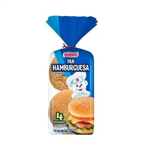 Pan para hambuguesa: Mogolla Bimbo x 4 und -