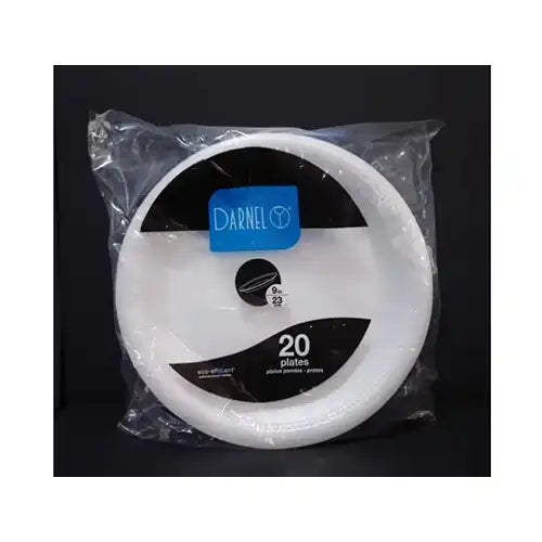 Platos icopor circulares 26 cm x 20 und