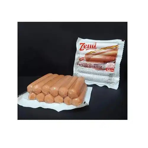 Salchicha perro caliente Zenú corta x 480 gr (12 und) -