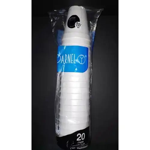 Vasos para bebidas calientes Icopor 6 oz caja x 100 paq x 20 und