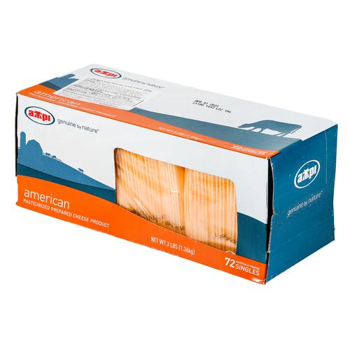 Queso americano en lonchas: bloque x 1,36 kg -