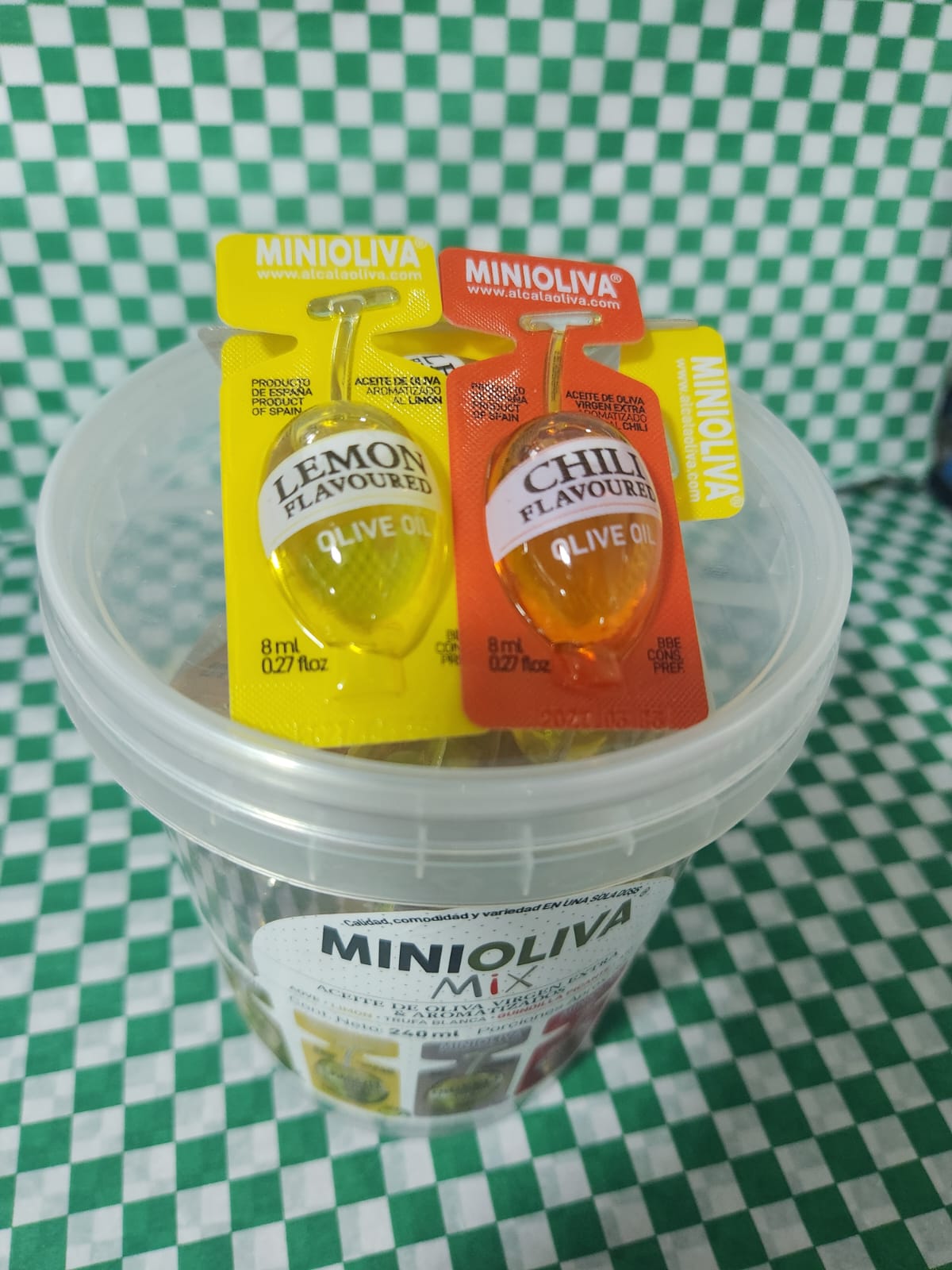 Gotas de aceite de oliva