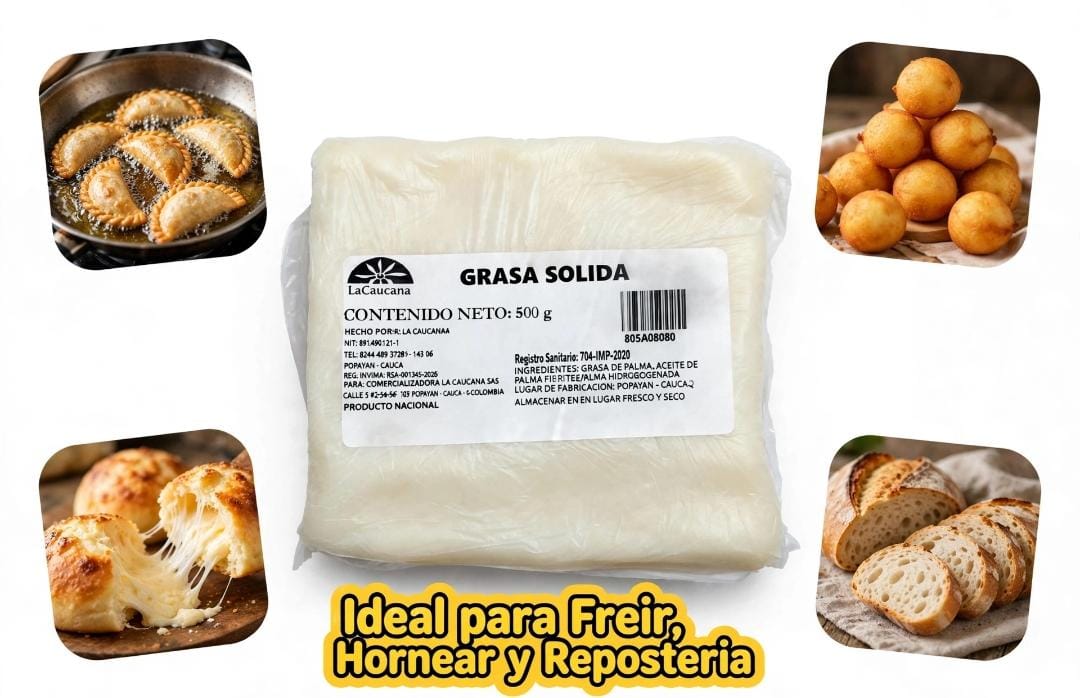 Aceite sólido Bucaro ( desde 500gr hasta caja 15 kg)