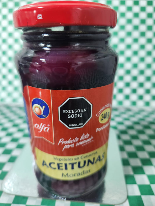 ACEITUNAS MORADAS 240GR
