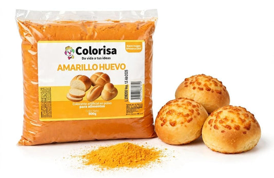 Color en polvo amarillo huevo 500 gr