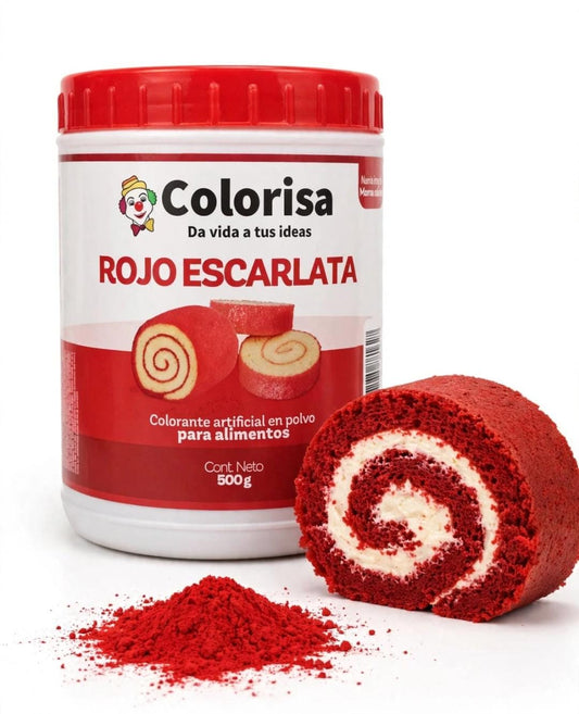 Color en polvo rojo escarlata 500 gr