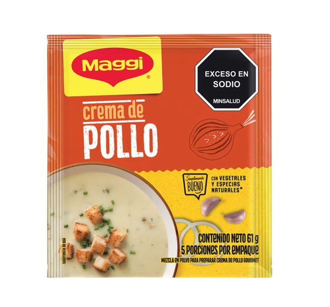 Cremas Maggi en sobres x 56 gr