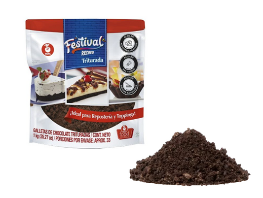 Galleta triturada para Cheesecake, malteadas, y postres Recreo 1000g