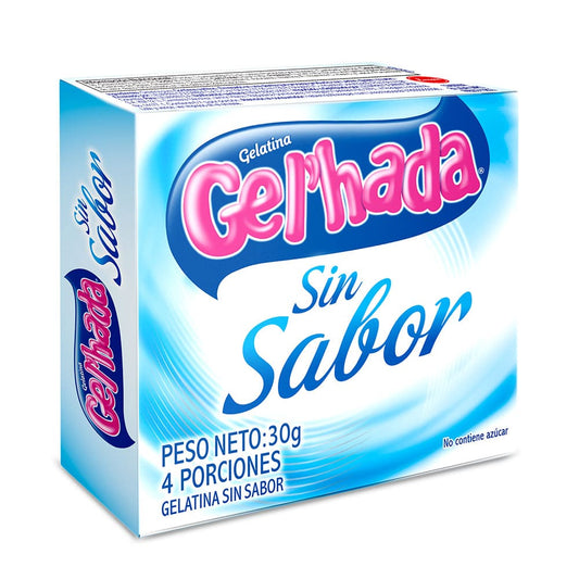 Gelatina sin sabor caja x 30 gr