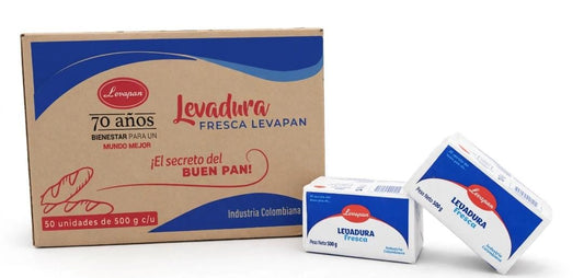 Levadura fresca Levapan x 500 gr (Lb y caja x 50 Lb)