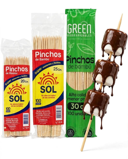 Palos de pincho 100 und (20-25-30cm)