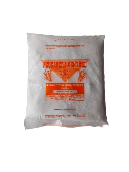 Azúcar pulverizada: paq x 1000 g