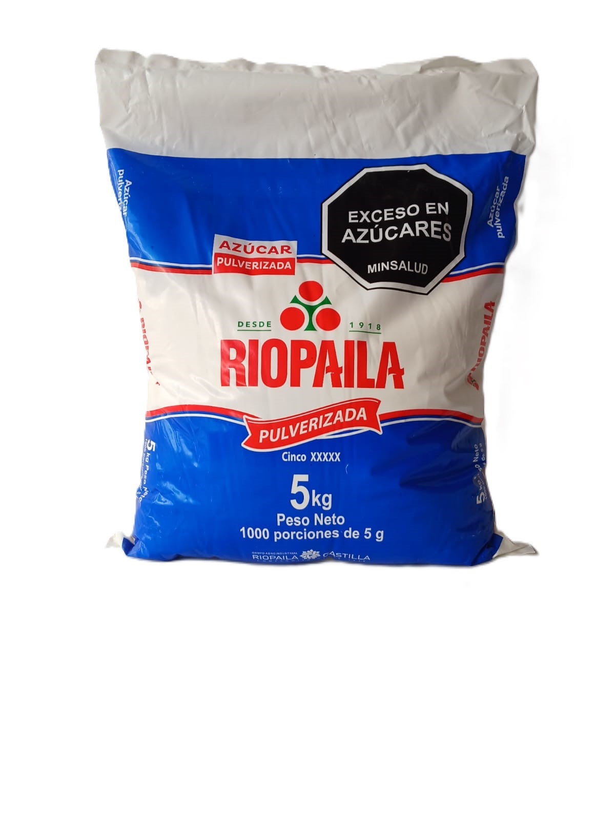 Azúcar pulverizada Riopaila paq x 5 kilos