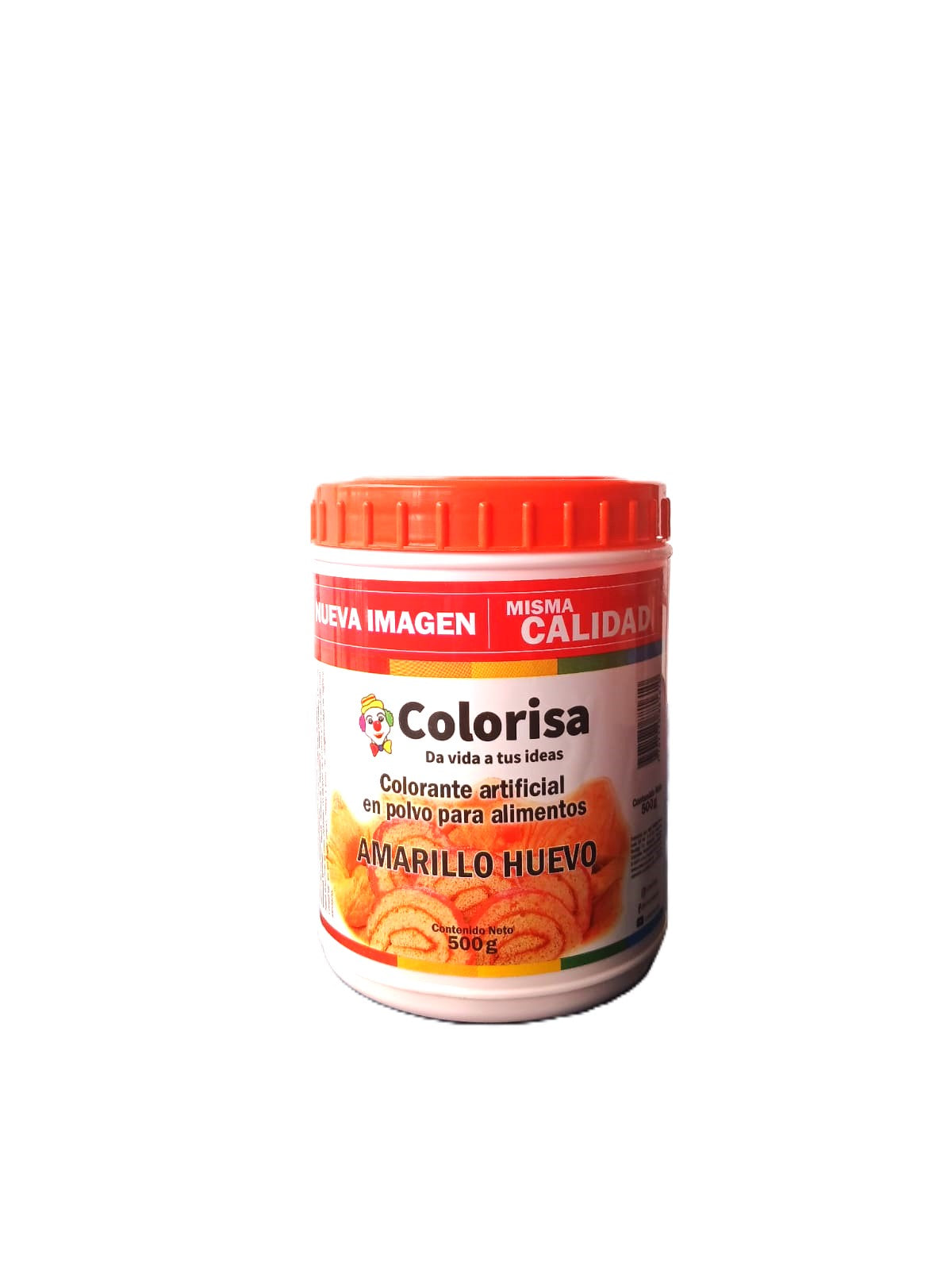 Color en polvo para alimentos: Amarillo huevo frasco x 500 gr