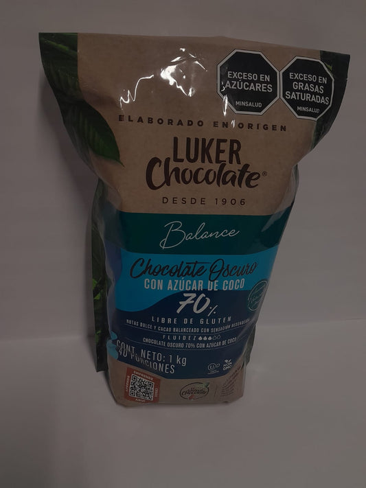 COBERTURA LUKER AZUCAR COCO 70%