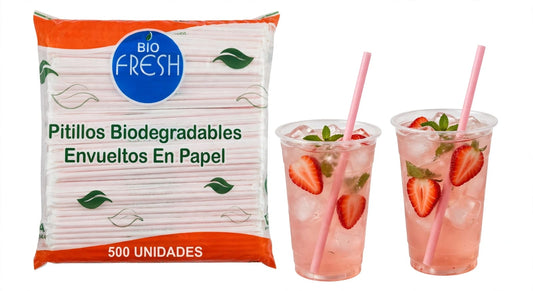 Pitillos empacados x 500 und
