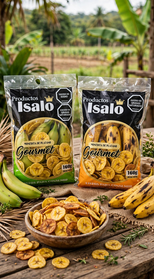 Platanitos chips isalo verde-maduro