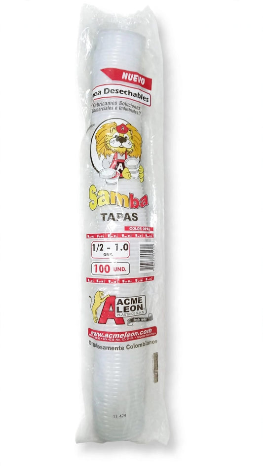 Tapa para copa 1/2 o 1 onz x 100 und